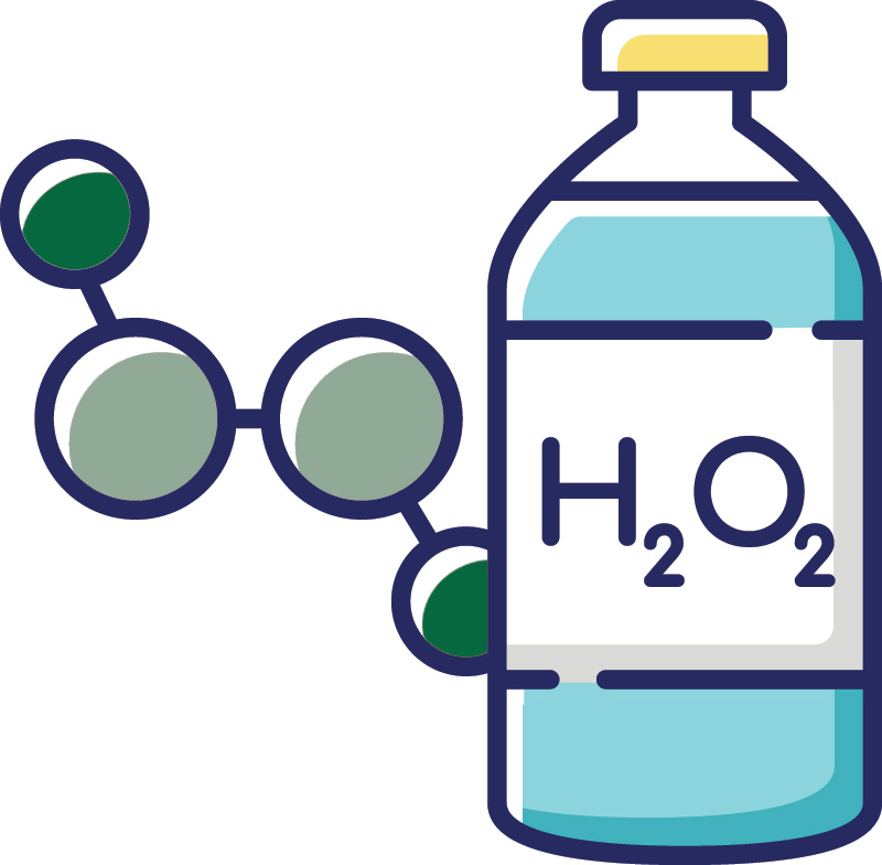 Wasserstoffperoxid Molekül